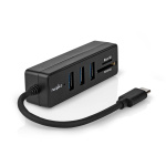 Nedis USB-Hub | 1x USB-C™ | 3x USB A Female | 5-Poorts poort(en) | USB 3.2 Gen 1 | USB Gevoed | 5 Gbps | SD & MicroSD Nedis USB-Hub | 1x USB-C™ | 3x USB A Female | 5-Poorts poort(en) | USB 3.2 Gen 1 | USB Gevoed | 5 Gbps | SD & MicroSD