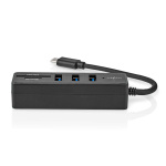 Nedis USB-Hub | 1x USB-C™ | 3x USB A Female | 5-Poorts poort(en) | USB 3.2 Gen 1 | USB Gevoed | 5 Gbps | SD & MicroSD Nedis USB-Hub | 1x USB-C™ | 3x USB A Female | 5-Poorts poort(en) | USB 3.2 Gen 1 | USB Gevoed | 5 Gbps | SD & MicroSD