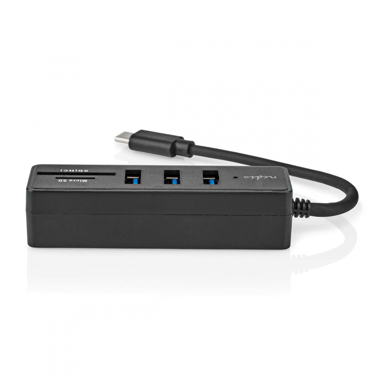 Nedis USB-Hub | 1x USB-C™ | 3x USB A Female | 5-Poorts poort(en) | USB 3.2 Gen 1 | USB Gevoed | 5 Gbps | SD & MicroSD Nedis USB-Hub | 1x USB-C™ | 3x USB A Female | 5-Poorts poort(en) | USB 3.2 Gen 1 | USB Gevoed | 5 Gbps | SD & MicroSD