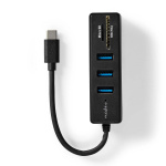 Nedis USB-Hub | 1x USB-C™ | 3x USB A Female | 5-Poorts poort(en) | USB 3.2 Gen 1 | USB Gevoed | 5 Gbps | SD & MicroSD Nedis USB-Hub | 1x USB-C™ | 3x USB A Female | 5-Poorts poort(en) | USB 3.2 Gen 1 | USB Gevoed | 5 Gbps | SD & MicroSD