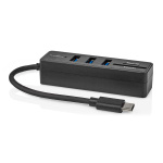 Nedis USB-Hub | 1x USB-C™ | 3x USB A Female | 5-Poorts poort(en) | USB 3.2 Gen 1 | USB Gevoed | 5 Gbps | SD & MicroSD Nedis USB-Hub | 1x USB-C™ | 3x USB A Female | 5-Poorts poort(en) | USB 3.2 Gen 1 | USB Gevoed | 5 Gbps | SD & MicroSD