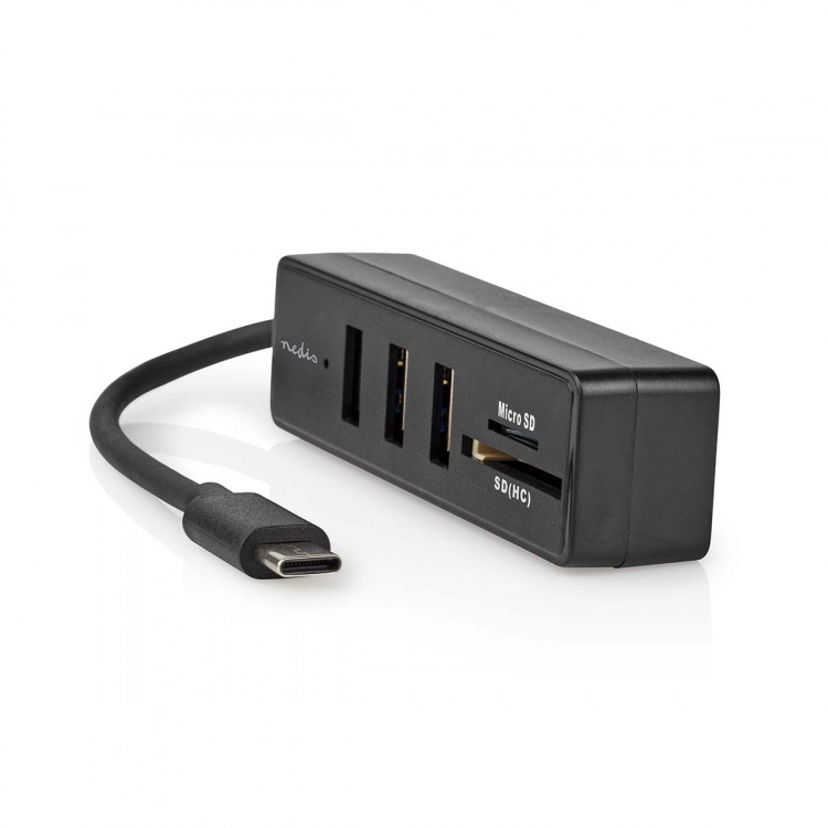 Nedis USB-Hub | 1x USB-C™ | 3x USB A Female | 5-Poorts poort(en) | USB 3.2 Gen 1 | USB Gevoed | 5 Gbps | SD & MicroSD Nedis USB-Hub | 1x USB-C™ | 3x USB A Female | 5-Poorts poort(en) | USB 3.2 Gen 1 | USB Gevoed | 5 Gbps | SD & MicroSD