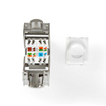 Nedis Keystone | CAT6 | RJ45 Female | S/FTP | Metaal | Doos