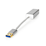 Nedis USB-netwerkadapter | USB 3.2 Gen 1 | 1 Gbps | USB-A Male | RJ45 Female | 0.20 m | Rond | Verguld | Koper | Zilver | Cover Window Box Nedis USB-netwerkadapter | USB 3.2 Gen 1 | 1 Gbps | USB-A Male | RJ45 Female | 0.20 m | Rond | Verguld | Koper | Zilver | Cover Window Box