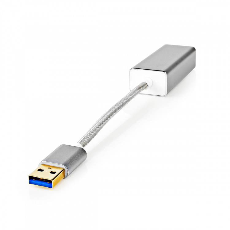 Nedis USB-netwerkadapter | USB 3.2 Gen 1 | 1 Gbps | USB-A Male | RJ45 Female | 0.20 m | Rond | Verguld | Koper | Zilver | Cover Window Box Nedis USB-netwerkadapter | USB 3.2 Gen 1 | 1 Gbps | USB-A Male | RJ45 Female | 0.20 m | Rond | Verguld | Koper | Zilver | Cover Window Box