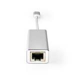 Nedis USB-netwerkadapter | USB 3.2 Gen 1 | 1 Gbps | USB-C™ Male | RJ45 Female | 0.20 m | Rond | Verguld | Vertind-Koper | Zilver | Cover Window Box Nedis USB-netwerkadapter | USB 3.2 Gen 1 | 1 Gbps | USB-C™ Male | RJ45 Female | 0.20 m | Rond | Verguld | Vertind-Koper | Zilver | Cover Window Box