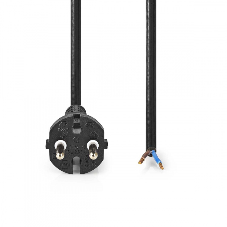 Nedis Stroomkabel voor Stofzuiger | 7.00 m | CEE 7/17 | 250 V AC | 16 A | Zwart | PVC Nedis Stroomkabel voor Stofzuiger | 7.00 m | CEE 7/17 | 250 V AC | 16 A | Zwart | PVC