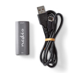 Nedis HDMI™-Repeater | 25 m | 8K@60Hz | 48 Gbps | Aluminium | Antraciet