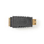 Nedis HDMI™-Adapter | HDMI™ Mini-Connector | HDMI™ Output | Verguld | Recht | ABS | Zwart | 1 Stuks | Blister