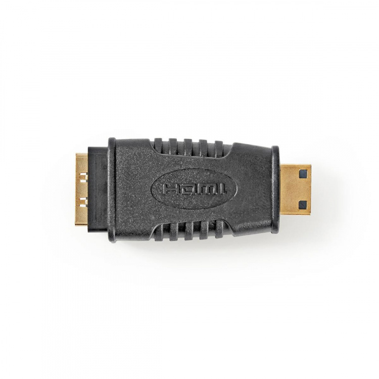 Nedis HDMI™-Adapter | HDMI™ Mini-Connector | HDMI™ Output | Verguld | Recht | ABS | Zwart | 1 Stuks | Blister