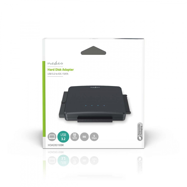 Nedis Hardeschijfadapter | USB 3.2 Gen1 | 2.5 / 3.5  Nedis Hardeschijfadapter | USB 3.2 Gen1 | 2.5 / 3.5