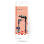 Nedis Stroomkabel | Euro Male | IEC-320-C7 | Gehoekt | Links Gehoekt | Vernikkeld | 3.00 m | Rond | PVC | Zwart | Doos