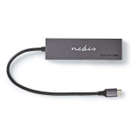 Nedis USB-Hub | 1x USB-C™ 3.2 Gen 2 Male | 2x USB-A 3.2 Gen 2 Female / 2x USB-C™ 3.2 Gen 2 Female | 4-Poorts poort(en) | USB 3.2 Gen 2 | USB Gevoed | 10 Gbps
