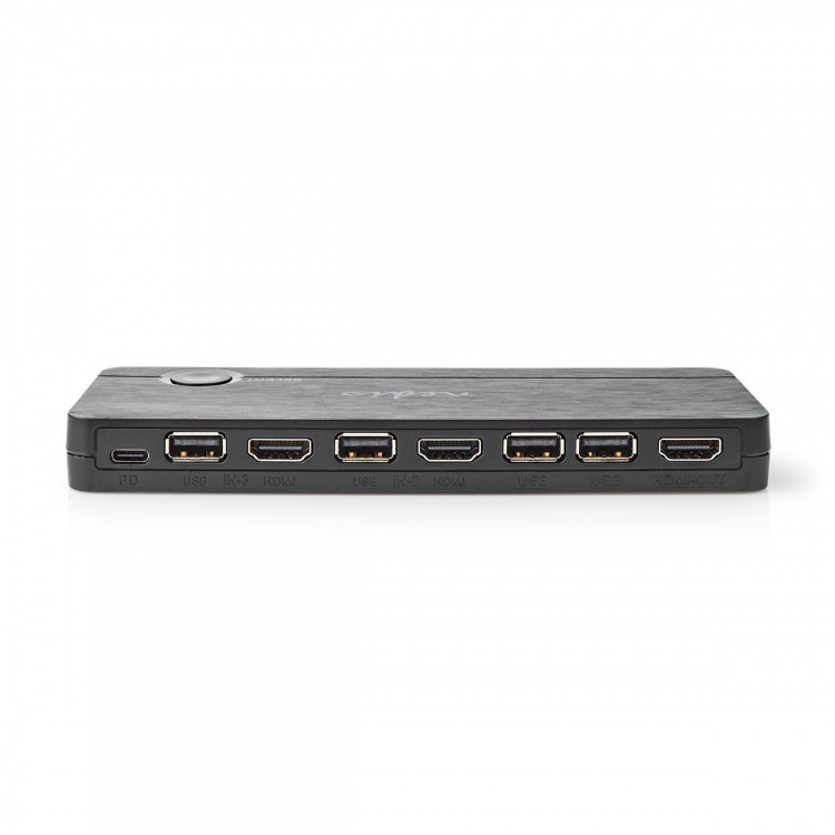 Nedis HDMI™-Converter | USB-C™ Female / 2x HDMI™ Input / 4x USB A Female | 1x HDMI™ Output | 1-weg | 4K@60Hz | 18 Gbps | ABS | Antraciet Nedis HDMI™-Converter | USB-C™ Female / 2x HDMI™ Input / 4x USB A Female | 1x HDMI™ Output | 1-weg | 4K@60Hz | 18 Gbps | ABS | Antraciet