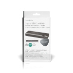 Nedis HDMI™-Converter | USB-C™ Female / 2x HDMI™ Input / 4x USB A Female | 1x HDMI™ Output | 1-weg | 4K@60Hz | 18 Gbps | ABS | Antraciet Nedis HDMI™-Converter | USB-C™ Female / 2x HDMI™ Input / 4x USB A Female | 1x HDMI™ Output | 1-weg | 4K@60Hz | 18 Gbps | ABS | Antraciet