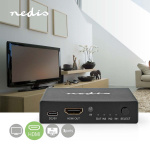 Nedis HDMI™-Switch | 3 poort(en) | 3x HDMI™ Input | 1x HDMI™ Output | 8K@60Hz | 45 Gbps | Afstandbestuurbaar | Aluminium | Antraciet Nedis HDMI™-Switch | 3 poort(en) | 3x HDMI™ Input | 1x HDMI™ Output | 8K@60Hz | 45 Gbps | Afstandbestuurbaar | Aluminium | Antraciet