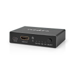 Nedis HDMI™-Switch | 3 poort(en) | 3x HDMI™ Input | 1x HDMI™ Output | 8K@60Hz | 45 Gbps | Afstandbestuurbaar | Aluminium | Antraciet Nedis HDMI™-Switch | 3 poort(en) | 3x HDMI™ Input | 1x HDMI™ Output | 8K@60Hz | 45 Gbps | Afstandbestuurbaar | Aluminium | Antraciet