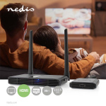 Nedis Draadloze HDMI™-Zender | Wi-Fi | 2400-5000 MHz | 30 m (gezichtsveld) | Maximale resolutie: Full HD 1080p | 1.65 Gbps | ABS | Grijs