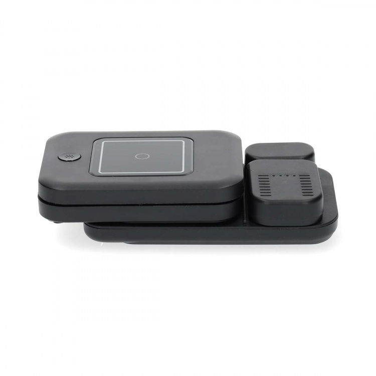 Nedis Draadloze Oplader | 3-in-1 | 15 W | LED-indicatie in gebruik | Inclusief kabel | USB-A / USB-C™ | 1.00 m