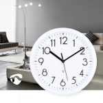 Nedis Wandklok | Diameter: 220 mm | Kunststof | Wit