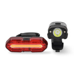 Nedis Fietslamp | Batterij Gevoed | 5 V DC | 3 W | Incl. batterij(en) | Oplaadbaar | 400 lm | 4.5 lm | 100 m | 110 ° Nedis Fietslamp | Batterij Gevoed | 5 V DC | 3 W | Incl. batterij(en) | Oplaadbaar | 400 lm | 4.5 lm | 100 m | 110 °