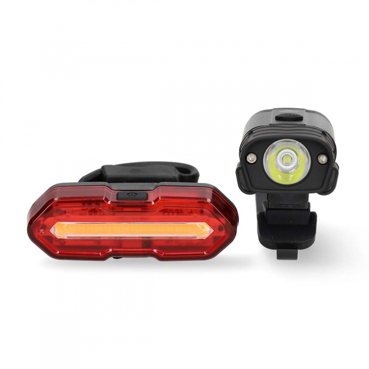 Nedis Fietslamp | Batterij Gevoed | 5 V DC | 3 W | Incl. batterij(en) | Oplaadbaar | 400 lm | 4.5 lm | 100 m | 110 ° Nedis Fietslamp | Batterij Gevoed | 5 V DC | 3 W | Incl. batterij(en) | Oplaadbaar | 400 lm | 4.5 lm | 100 m | 110 °