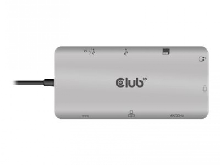 Club 3D USB Gen1 Type-C 9-in-1 hub Dockingstation