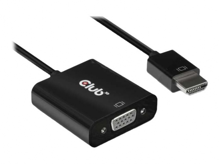 Club 3D Video Interface Converter HDMI / VGA Black