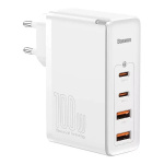 Baseus GaN2 Pro- Fast Charger 2xUSB + 2xUSB-C 100W (White)