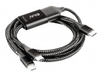 Club 3D USB typ C-kabel 1,83 m svart vit
