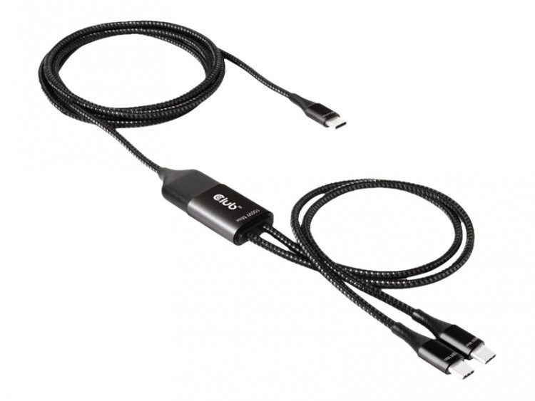 Club 3D USB typ C-kabel 1,83 m svart vit