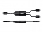 Club 3D USB typ C-kabel 1,83 m svart vit