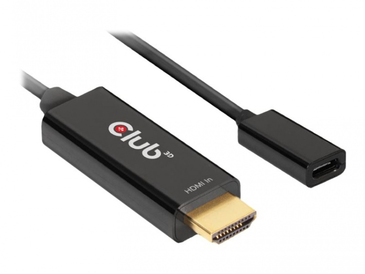 Club 3D Videoadapterkabel HDMI / USB 22cm Black