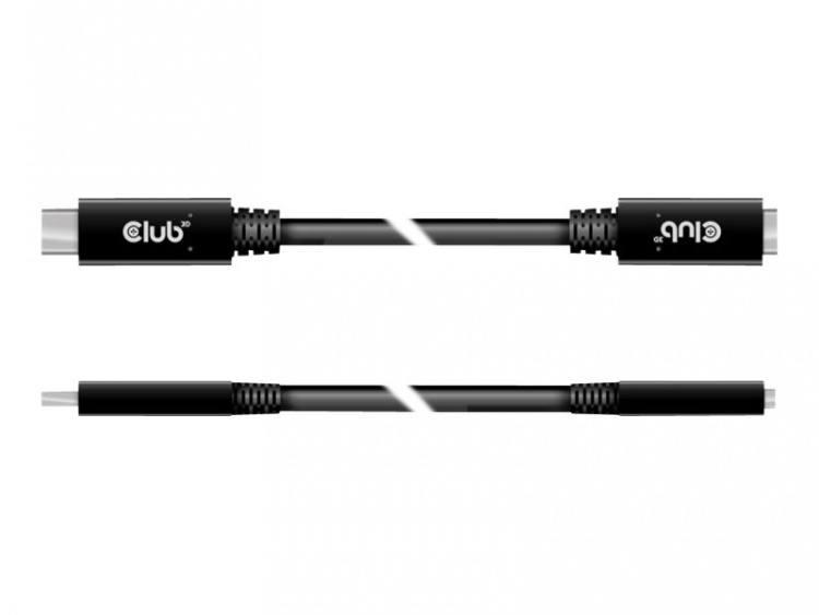 Club 3D USB Type-C förlängningskabel 2m Svart