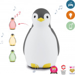 Zazu Pam slaapritme muziek nachtlampje, pinguïn, grijs