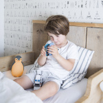 Zazu Pam slaapritme muziek nachtlampje, pinguïn, grijs