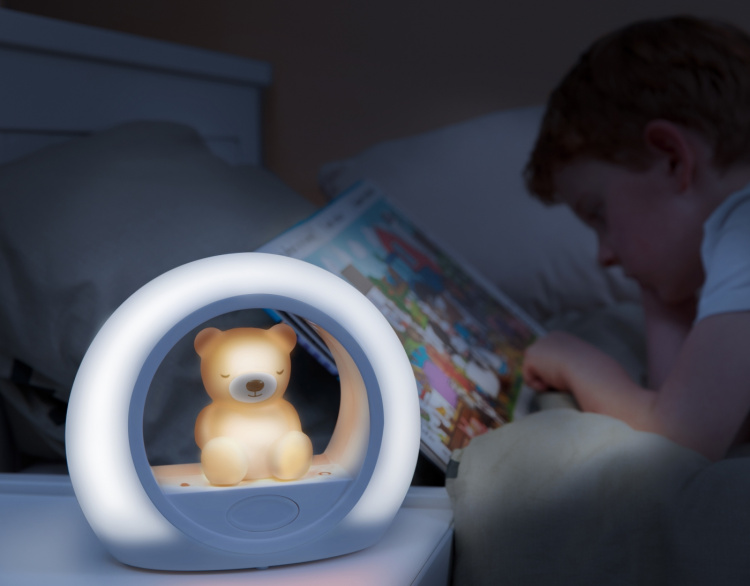 Zazu Billy maan nachtlampje, beer, grijs Zazu Billy maan nachtlampje, beer, grijs