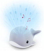 Zazu Wally de Walvis projector nachtlampje, grijs