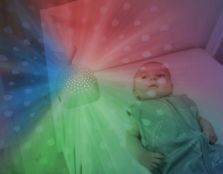 Zazu Wally de Walvis projector nachtlampje, grijs