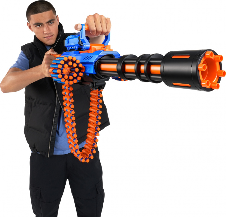 X-Shot Insanity Gemotoriseerd Rage Fire Gatlin Pistool met statief - schuimpistool