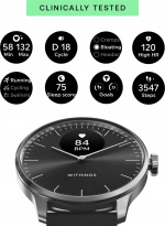 Withings Scanwatch Light smartwatch, 37 mm, zwart Withings Scanwatch Light smartwatch, 37 mm, zwart