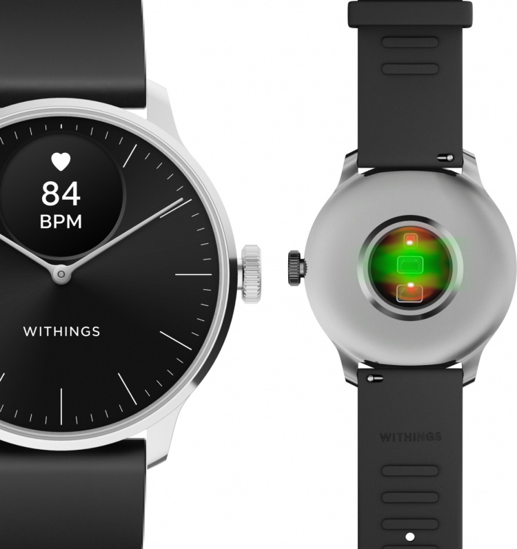Withings Scanwatch Light smartwatch, 37 mm, zwart Withings Scanwatch Light smartwatch, 37 mm, zwart