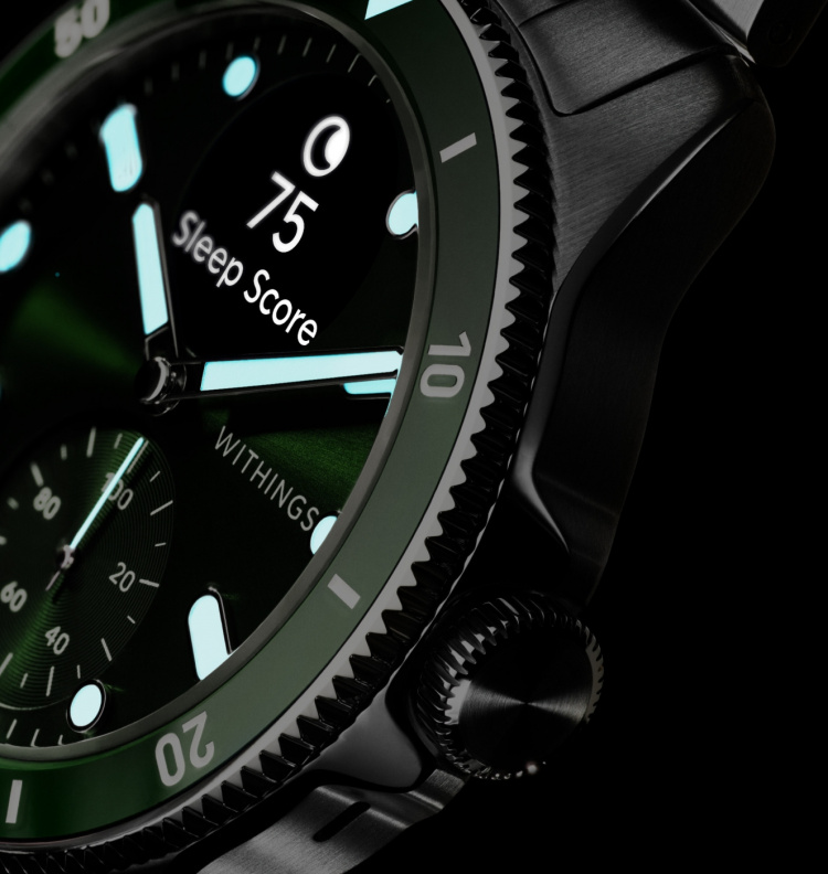 Withings Scanwatch Nova smartwatch, 42 mm, groen