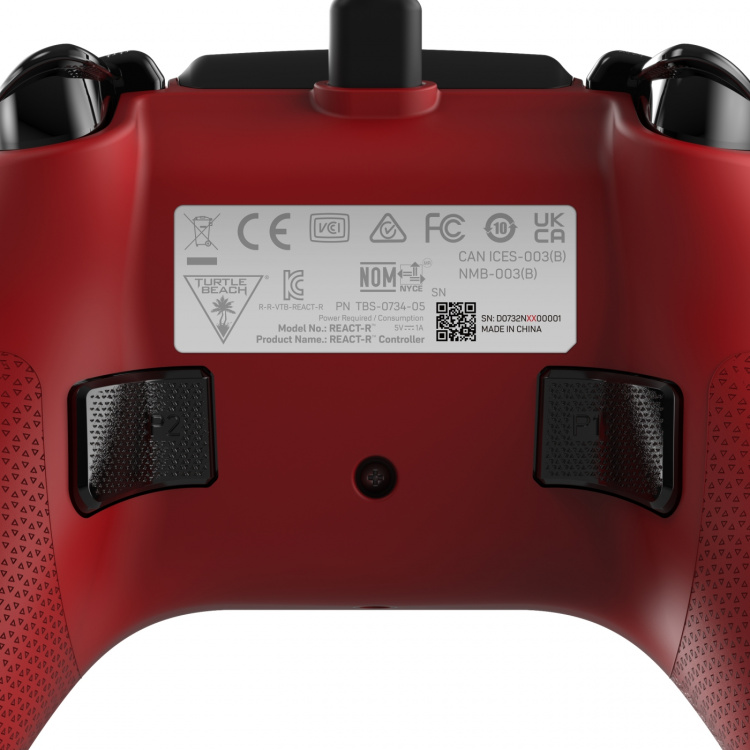 Turtle Beach React-R bedrade gamecontroller, rood, Xbox / PC Turtle Beach React-R bedrade gamecontroller, rood, Xbox / PC