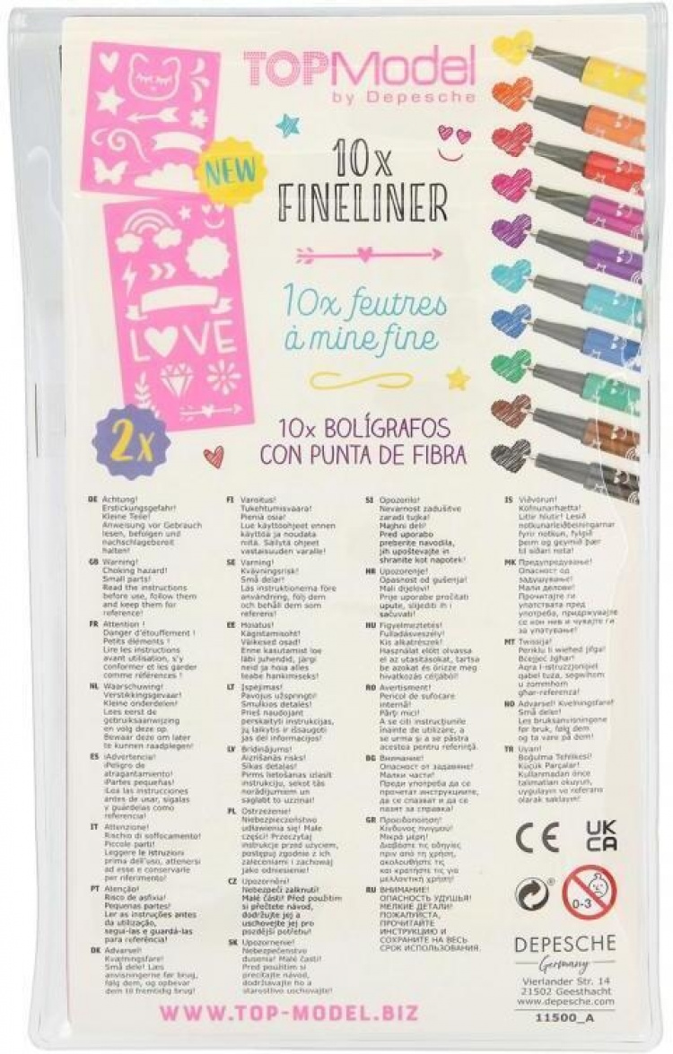 TOPModel markers met dunne punt