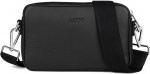 Aarni Crossbody Tas, zwart, zilveren rits