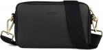 Aarni Crossbody Tas, zwart, zilveren rits