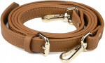 Aarni hertenleer schouderriem, cognac/goud