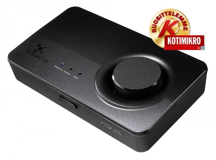 ASUS Xonar U5 USB-geluidskaart, zwart
