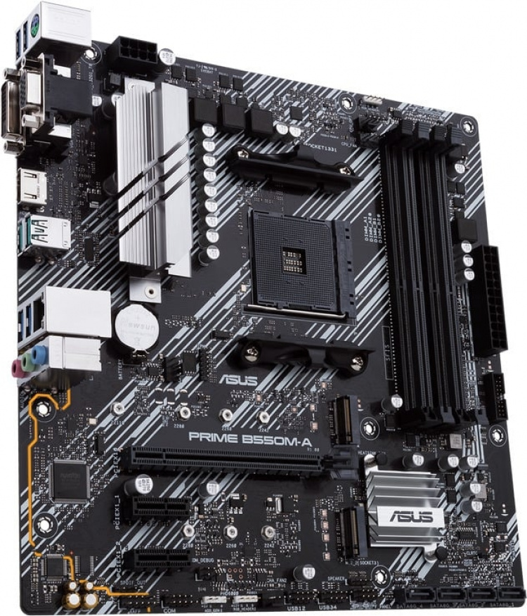ASUS Prime B550M-A AM4 microATX moederbord ASUS Prime B550M-A AM4 microATX moederbord